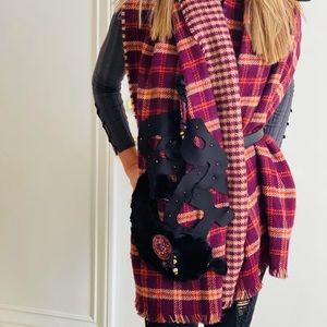 Handmade scarves with embroidery and sequins Persian details.